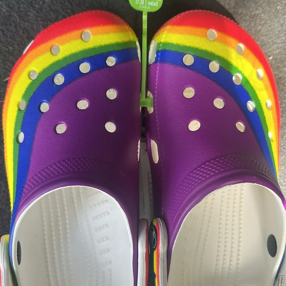 Kids Rainbow Clogs